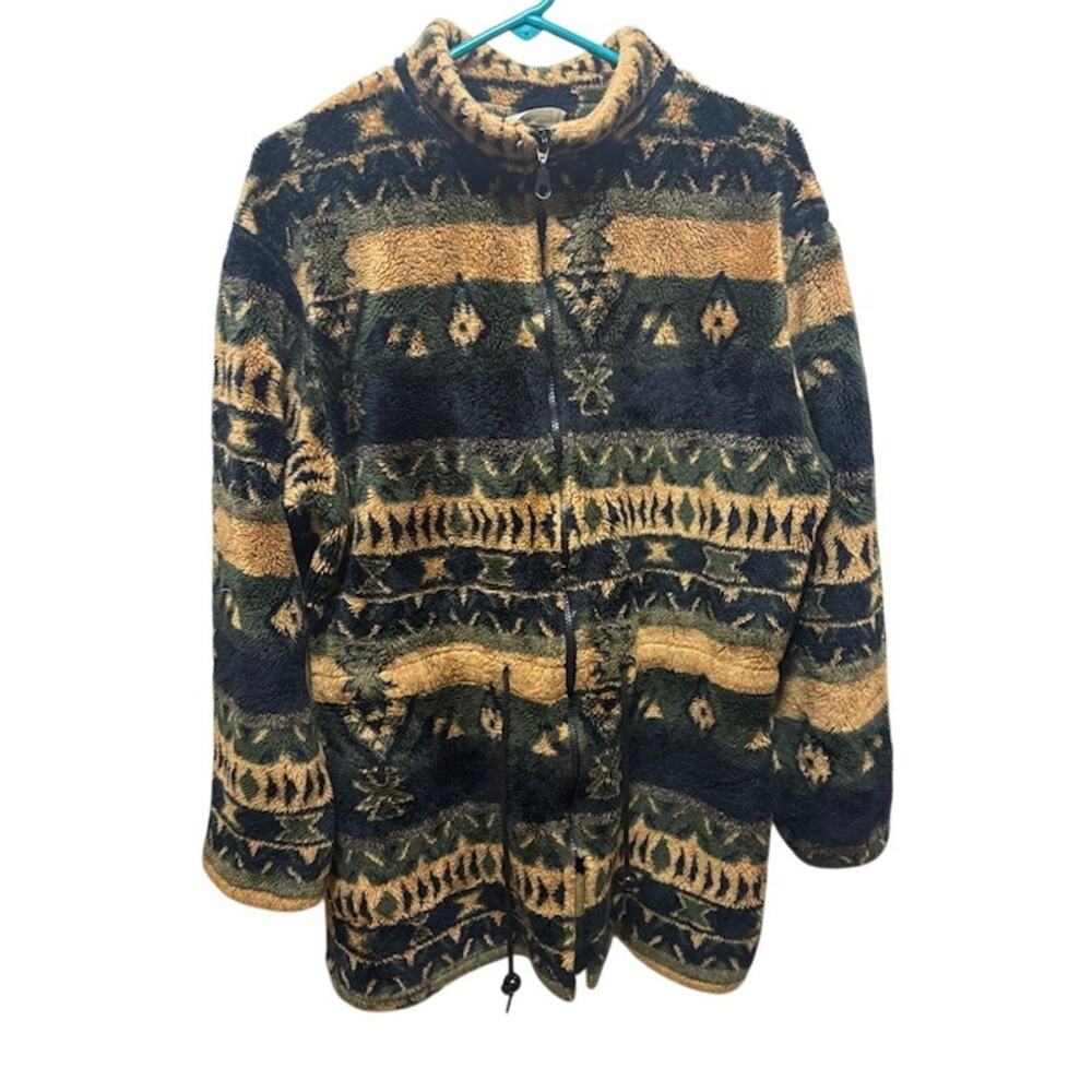 Black Mountain Outdoor Gear Fleece Jacket Aztec / Southwest Graphic Women's XL